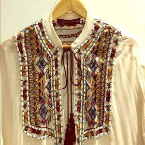 Zara embroidered caftan